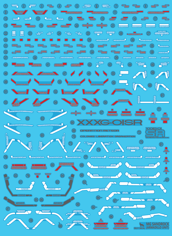 MG Sandrock Armadillo UNIT [Delpi Ver.] (Water Decal)