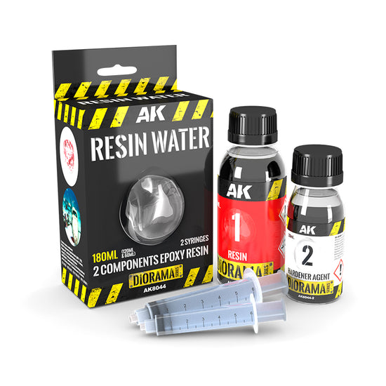 RESIN WATER 2 COMPONENTS EPOXY RESIN 180ml