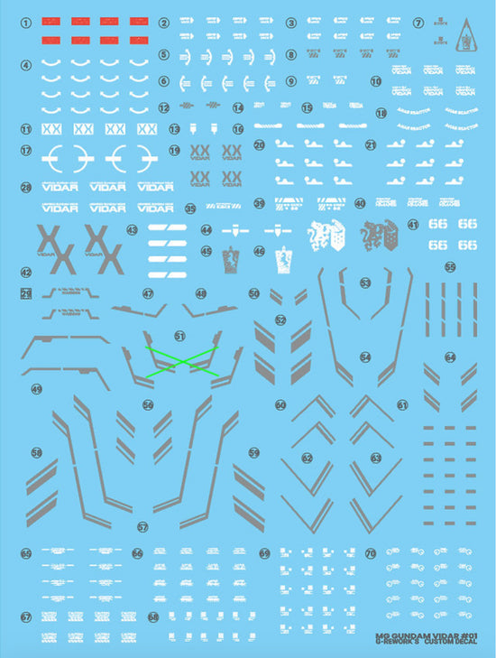 G-REWORK - [MG] GUNDAM VIDAR (Water Decal)