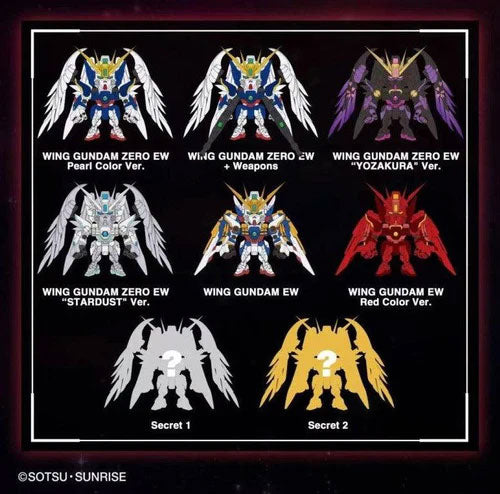 Gundam Wing: Endless Waltz QMSV Mini XXXG-00W0 Wing Gundam Zero EW Box of 8 Random Figures