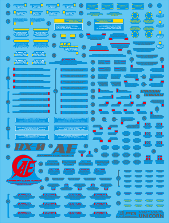 PG Unicorn Manual (Normal) (Water Decal)