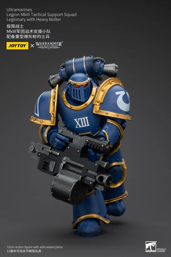 Joytoy The Horus Heresy Ultramarines Legion MKIII Tactical Support Squad Legionary with Heavy Bolter