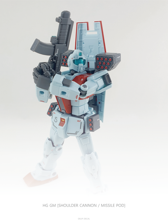 HG GM Shoulder Cannon (Water Decal)