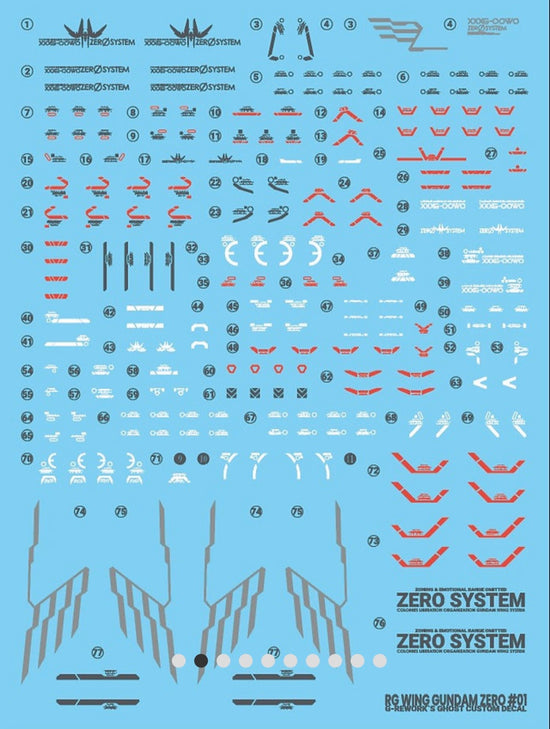 G-REWORK - [RG] WING Gundam ZERO (Water Decal)