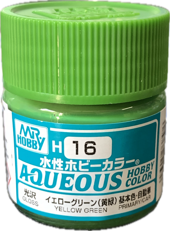 Mr. Color Aqueous H16 Gloss Yellow Green (10ml)