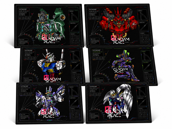 Gundam Place Store & DSPIAE A2 Cutting Mats with Scale Plate and Ruling on the Surface (Pre-Order)