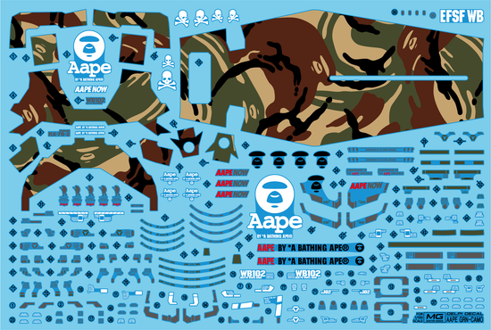 MG RX-78-2 First 3.0 Camouflage (Water Decal)