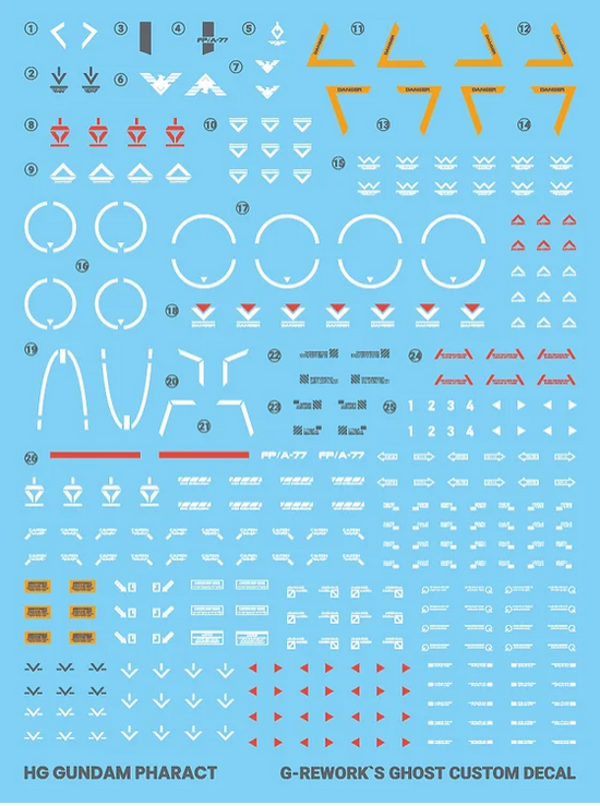 G-REWORK - [HG] [The Witch from Mercury] Gundam Pharact (Water Decal)