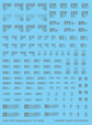 G-REWORK - 1/144 & 1/100 Chipping Decal E.F.F. (Gray) (Water Decal)