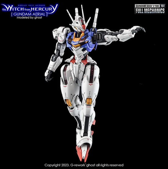 G-REWORK - [FM] Full Mechanics 1/100 Gundam Aerial (Water Decal)