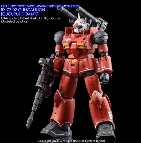 G-REWORK - [HG] RX-77-02 Guncannon [Cucuruz Doan&