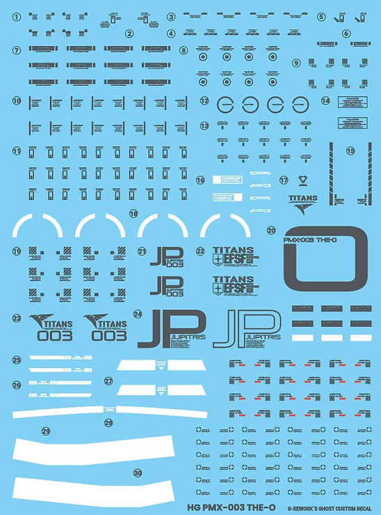 G-REWORK - [HG] PMX-003 The-O (Water Decal)