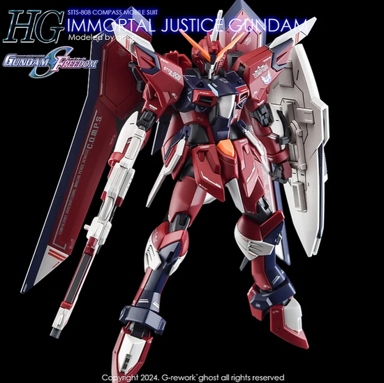 G-REWORK - [HG] [SEED] Immortal Justice Gundam (Water Decal)