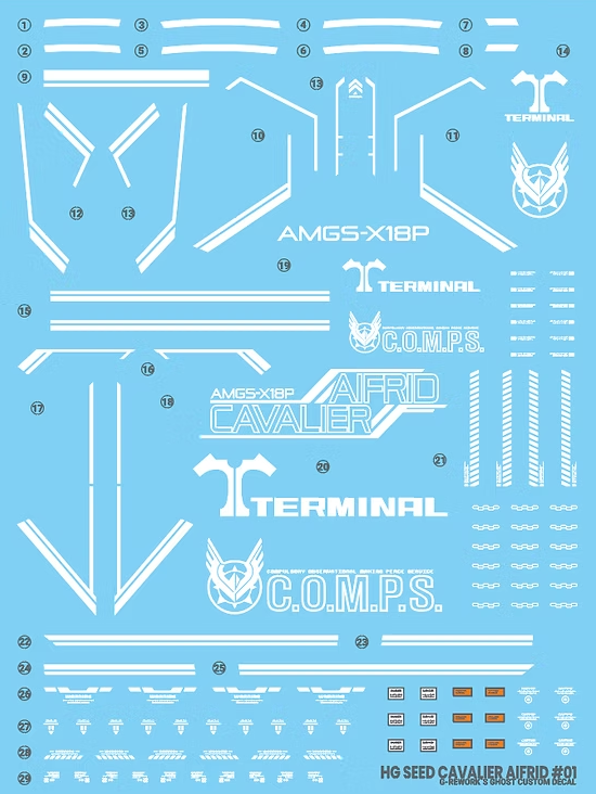 G-REWORK -[HG] [SEED] Cavalier Aifrid (Water Decal)