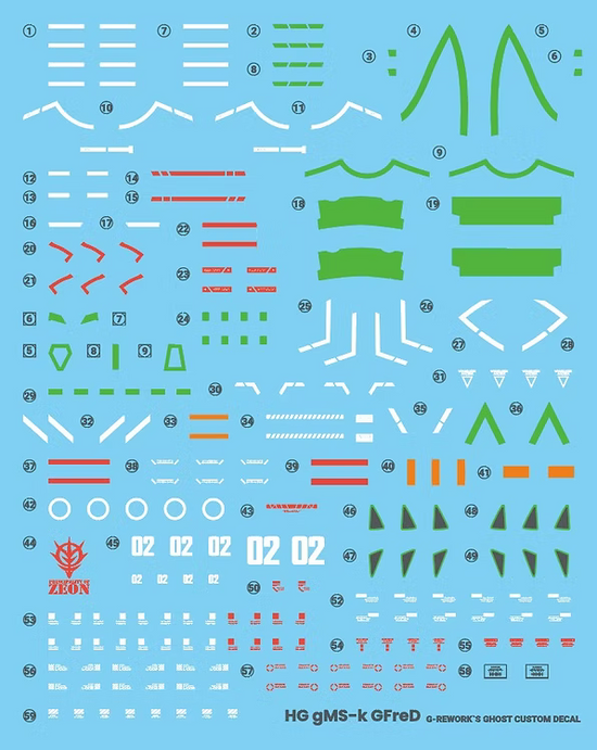 G-REWORK - [HG] [GQ] GFreD (Water Decal)