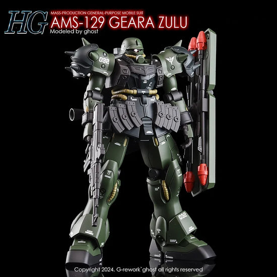 G-REWORK - [HG] AMS-129 Geara Zulu [All Type] (Water Decal)