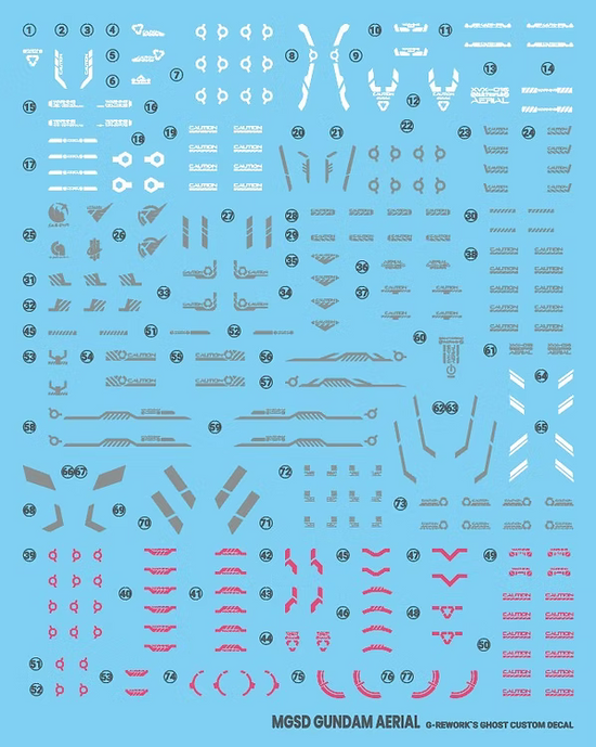 G-REWORK - [MGSD] Gundam Aerial (Water Decal)