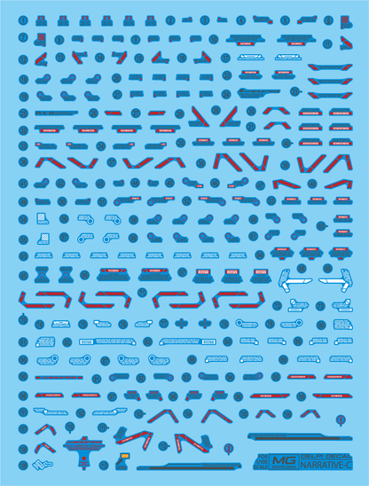 MG Narrative C-packs (Water Decal) (Multiple Options)