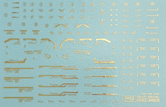 RG Banshee Armed Armor BS/VN (Gold) (Holo) (Water Decal)