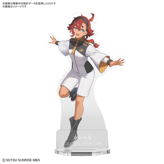 Gunpla Package Art Acrylic Stand (The Witch From Mercury)