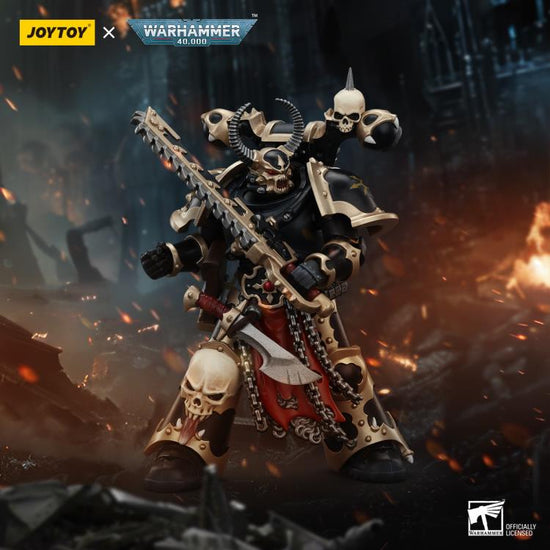 JoyToy WH40K Chaos Space Marines Black Legion Chosen with Combi-Weapon and Chainsword