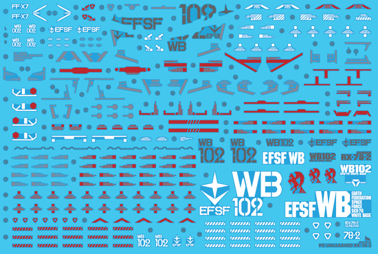 PG Unleashed RX-78-2 Manual (Holo) (Water Decal)