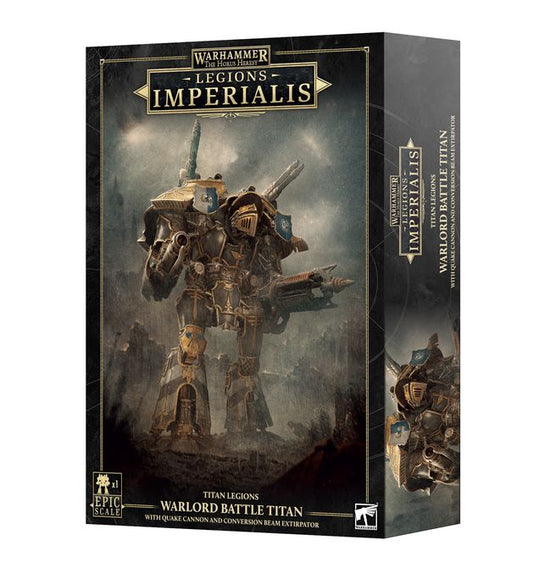 Warhammer The Horus Heresy Legions Imperialis: Warlord Titan with Quake Cannon and Conversion Beam Extirpator