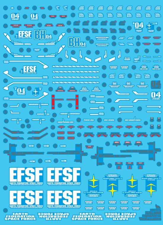HG FA-78 Full Armor Thunderbolt (Ver.Ka Style) (Water Decal)