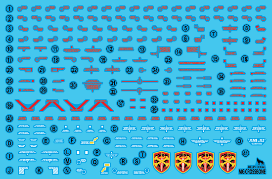 MG Crossbone Gundam (Water Decal)