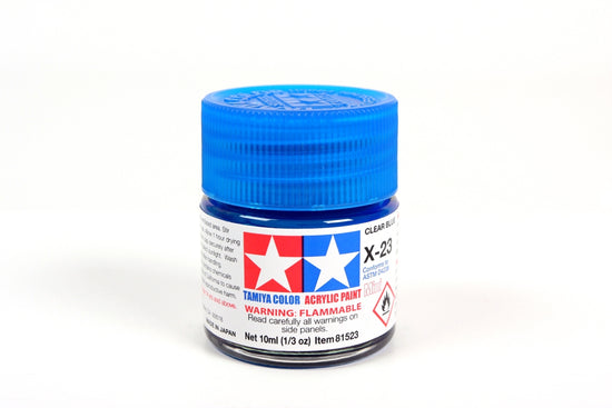 Acrylic Mini X-23 Clear Blue (10ml)