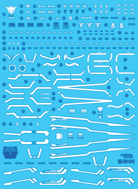RG OO QAN[T] Full Saber (Water Decal)