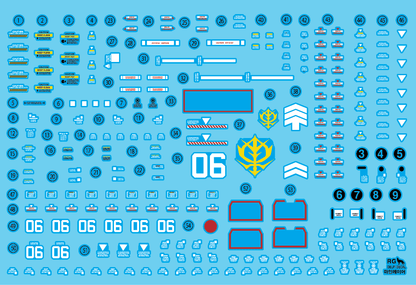 RG Zaku Minelayer (Water Decal) (Multiple Options)