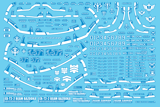 MG Dom/Rick Dom/Dwadge (Luminous) (Water Decal)