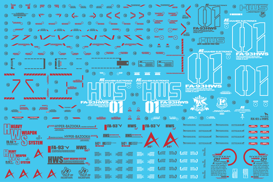 MG RX-93 Nu HWS (Water Decal)