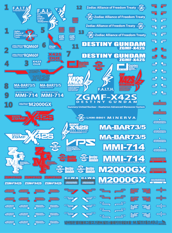 MG Destiny Gundam (Metalbuild Style) (Water Decal)