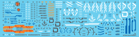 MG Astray Blue Frame D (Water Decal)