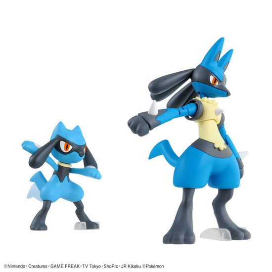 Pokemon Riolu & Lucario Model Kit Set