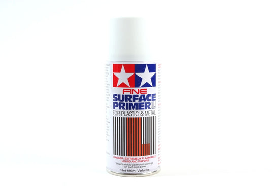 Tamiya Surface Primer L For Plastic & Metal (White) 180ml