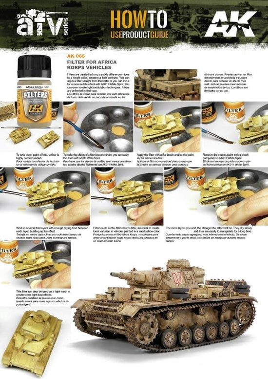 Light Brown For Desert Yellow (Afrika Korps Filter) 35ml Bottle
