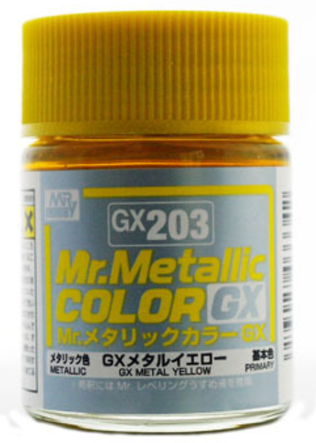 Mr. Metallic Color GX203 Metal Yellow (18ml)