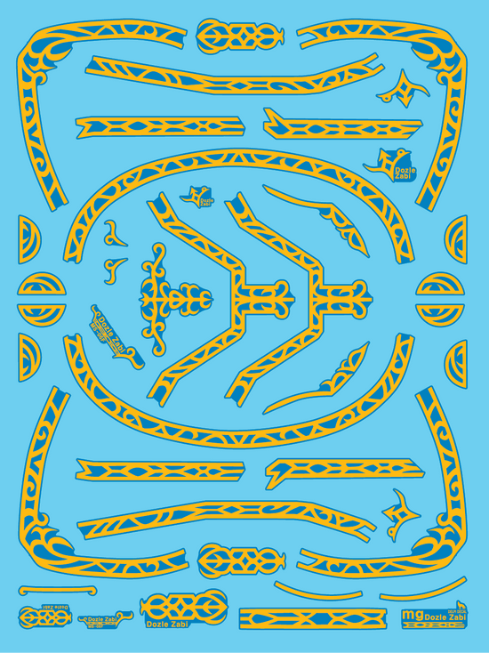 MG Dozel Zabi Zaku (Water Decal) (Gold) (Holo)