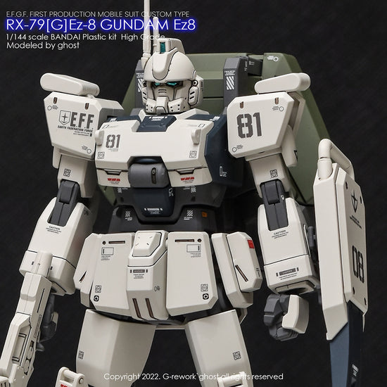 G-REWORK - [HG] 08th MS Team RX-79[G]Ez-8 Gundam (Water Decal)