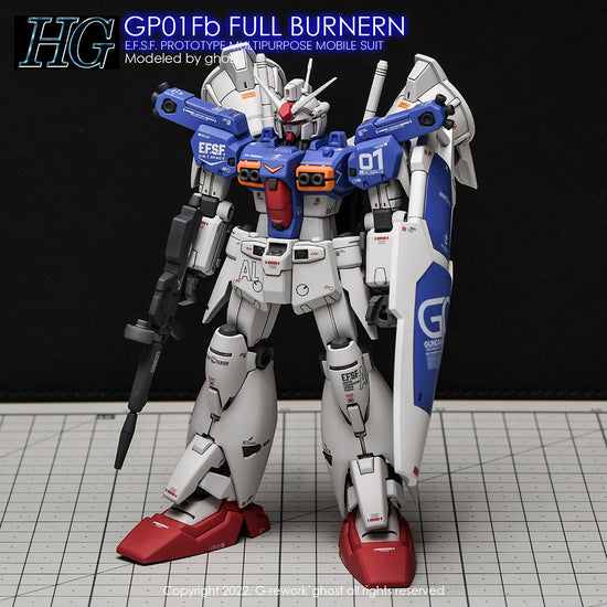 G-REWORK - [HG] Gundam GP01Fb  Full Burnern (Water Decal)