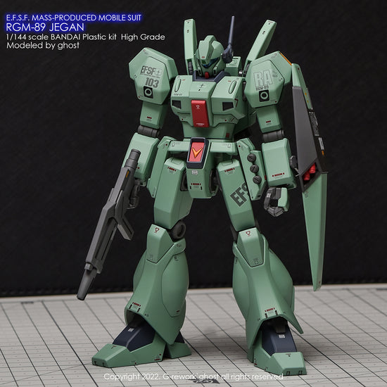 G-REWORK - [HG] RGM-89 Jegan (Water Decal)