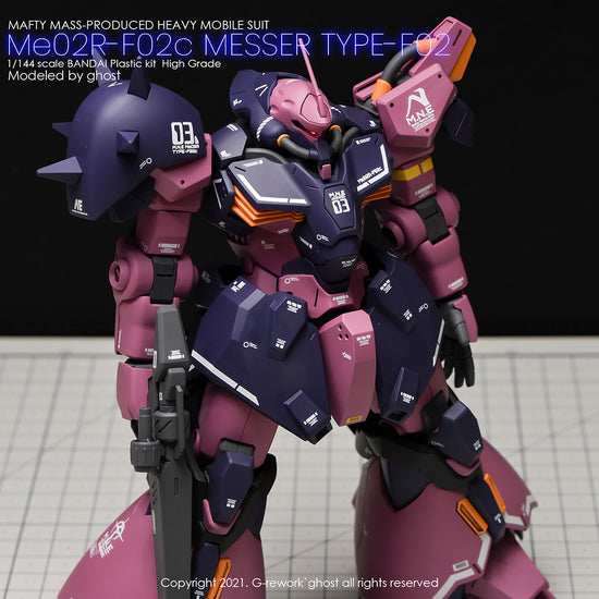 G-REWORK - [HG] Me02R-F02c Messer Commander Type (Water Decal)