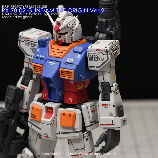 G-REWORK - [HG] GTO Gundam RX-78-2 (Water Decal)