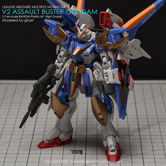 G-REWORK - [HG] V2 Assault Buster Gundam (Water Decal)