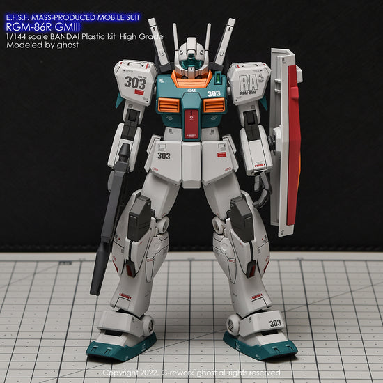 G-REWORK - [HG] RGM-86R GM III (Water Decal)