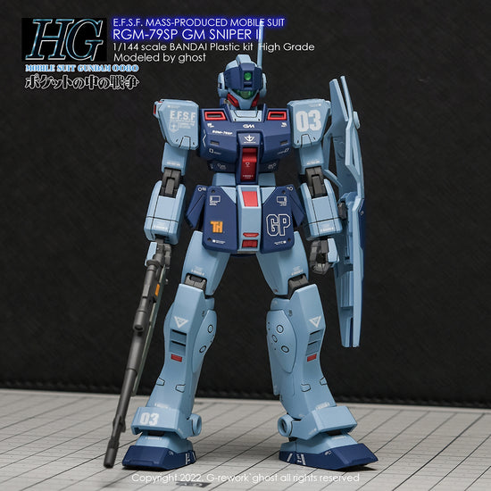 G-REWORK - [HG] RGM-79SP GM Sniper II (Water Decal)