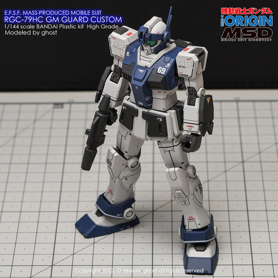 G-REWORK - [HG] GTO GM Guard Custom (Water Decal)